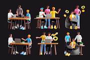 Business Disscussion 3D Illustration, an Icon by Glyphminds Studios (Thumbnail 3 of 6)