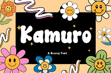 Kamuro is a cool retro groovy font