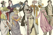 Jane Austen Regency Clipart Images, an Illustration by ephemoire (Thumbnail 1 of 4)