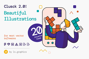 Clusck 2.0! Illustration Kit