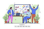Business Data Analysis Team, a Work Illustration by Partikusi Design (Thumbnail 2 of 3)