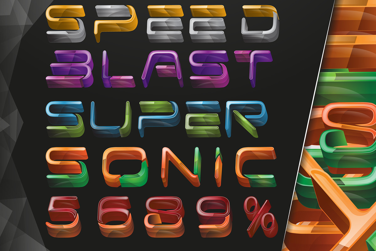 3D LETTERING pack#3 preview 2