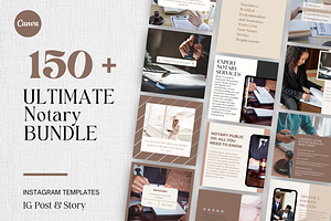 Notary Public Instagram Templates