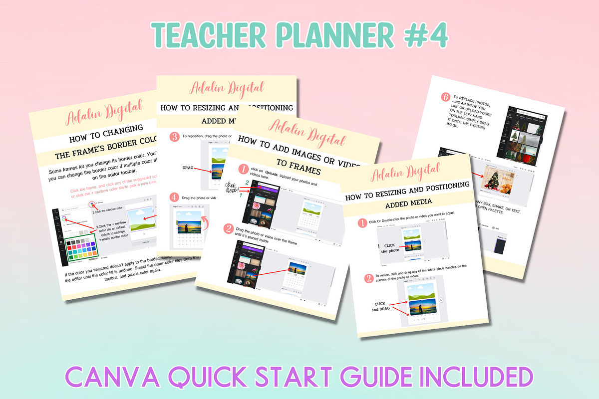 Teacher Planner #4 - Canva template, a Templates & Theme by Adalin Shop (Photo 13 of 14)