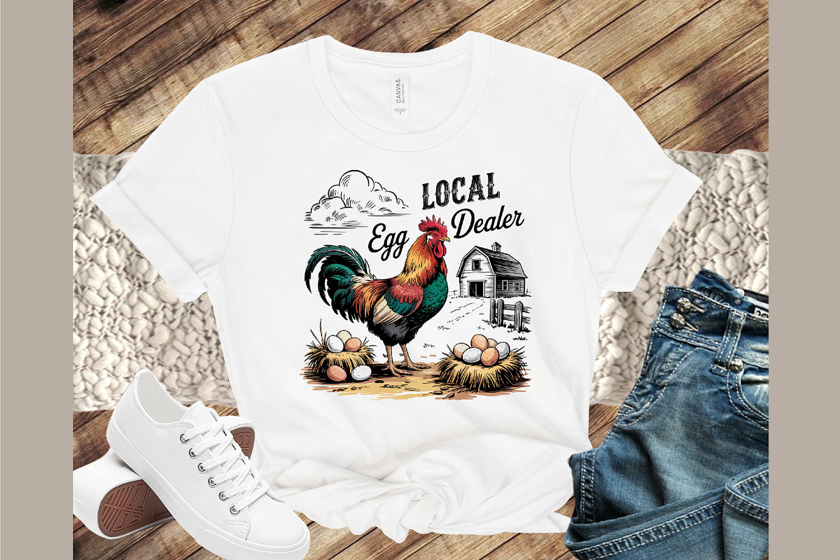 Funny Chicken Shirt Design Easter Pn, an Illustration by Sublimation Artist (Photo 8 of 9)
