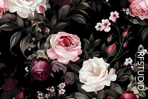 HEAVENLY ROSES. Seamless Bundle 1