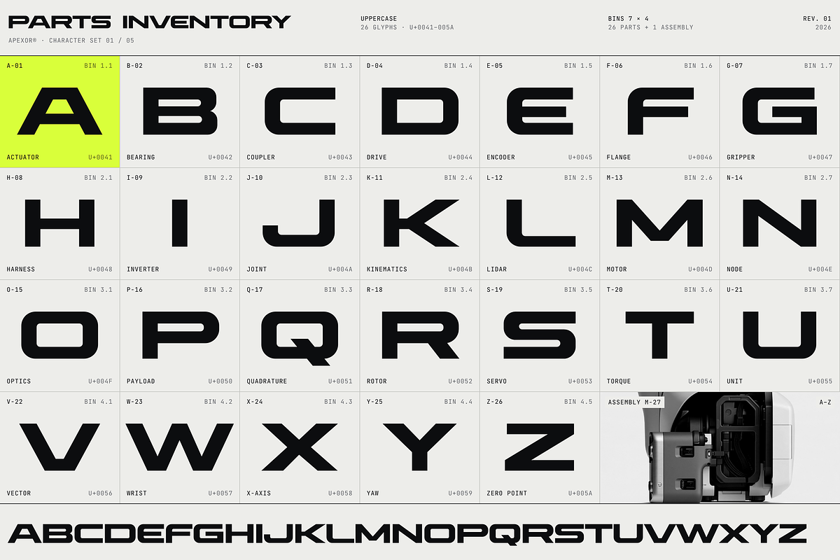 Apexor Futuristic Geometric Display, a Sans Serif Font by HipFonts (Photo 16 of 17)