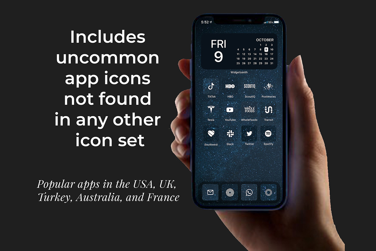 1,800 BESTSELLERS Dark Theme Icons, an Icon by A Good Design Studio (Photo 2 of 9)