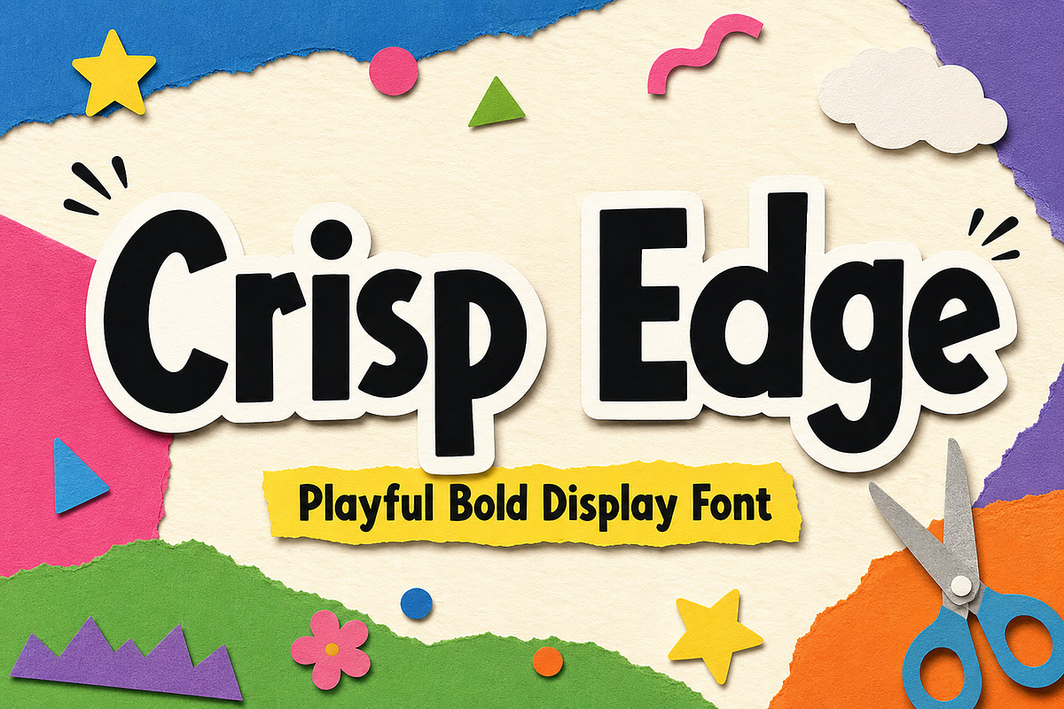 Crisp Edge, a Sans Serif Font by Wow Magic (Photo 1 of 5)