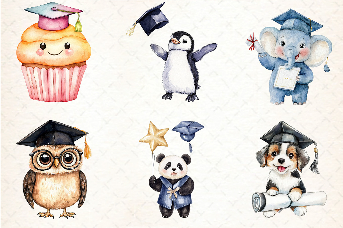 Cute Graduation Sublimation, an Illustration by DreamCafeArt (Photo 3 of 5)