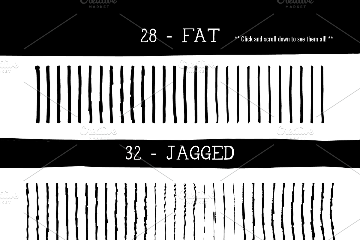 Bangin' Brushes - 172 Vector Brushes, a Brush Add-On by Linepup Design Co. (Photo 3 of 3)