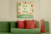 Retro Christmas Ornament-Backgrounds, a Seasonal Illustration by Blynn Pippen (Thumbnail 7 of 19)