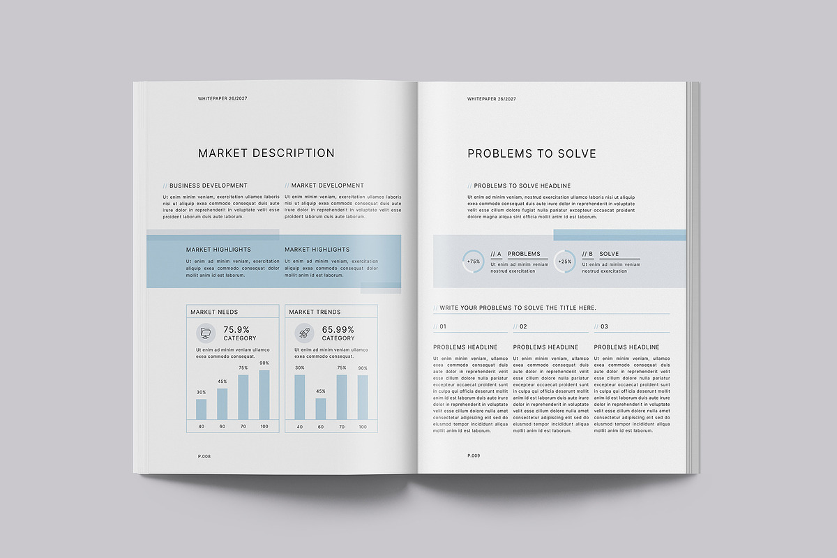 Business White Paper Template, a Brochure Template by Designsoul14 (Photo 7 of 12)