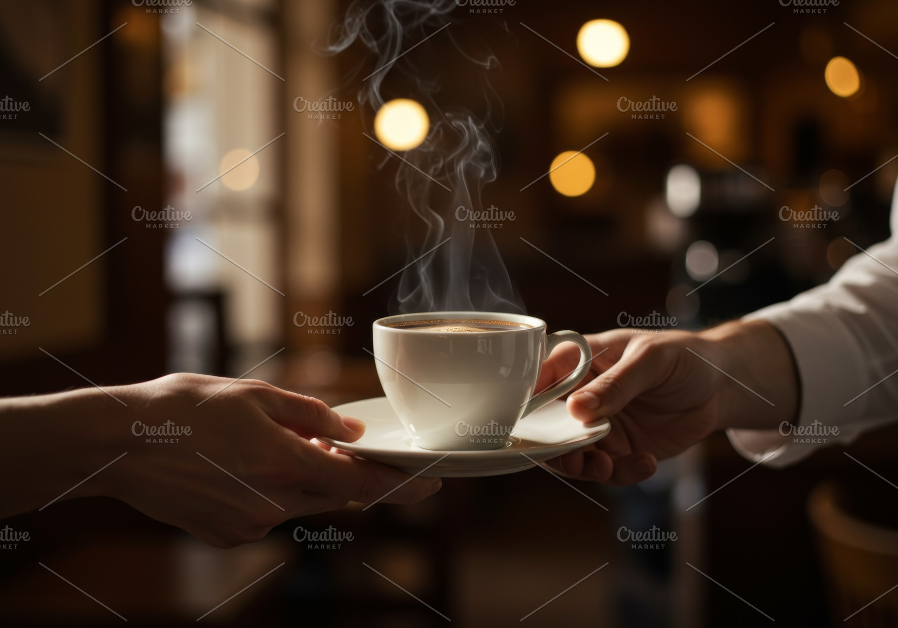 A steaming cup of coffee, a Food & Drink Photo by professorinc