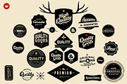 Huge set of Retro Badges, Labels, an Illustration by Noka Studio (Thumbnail 1 of 3)