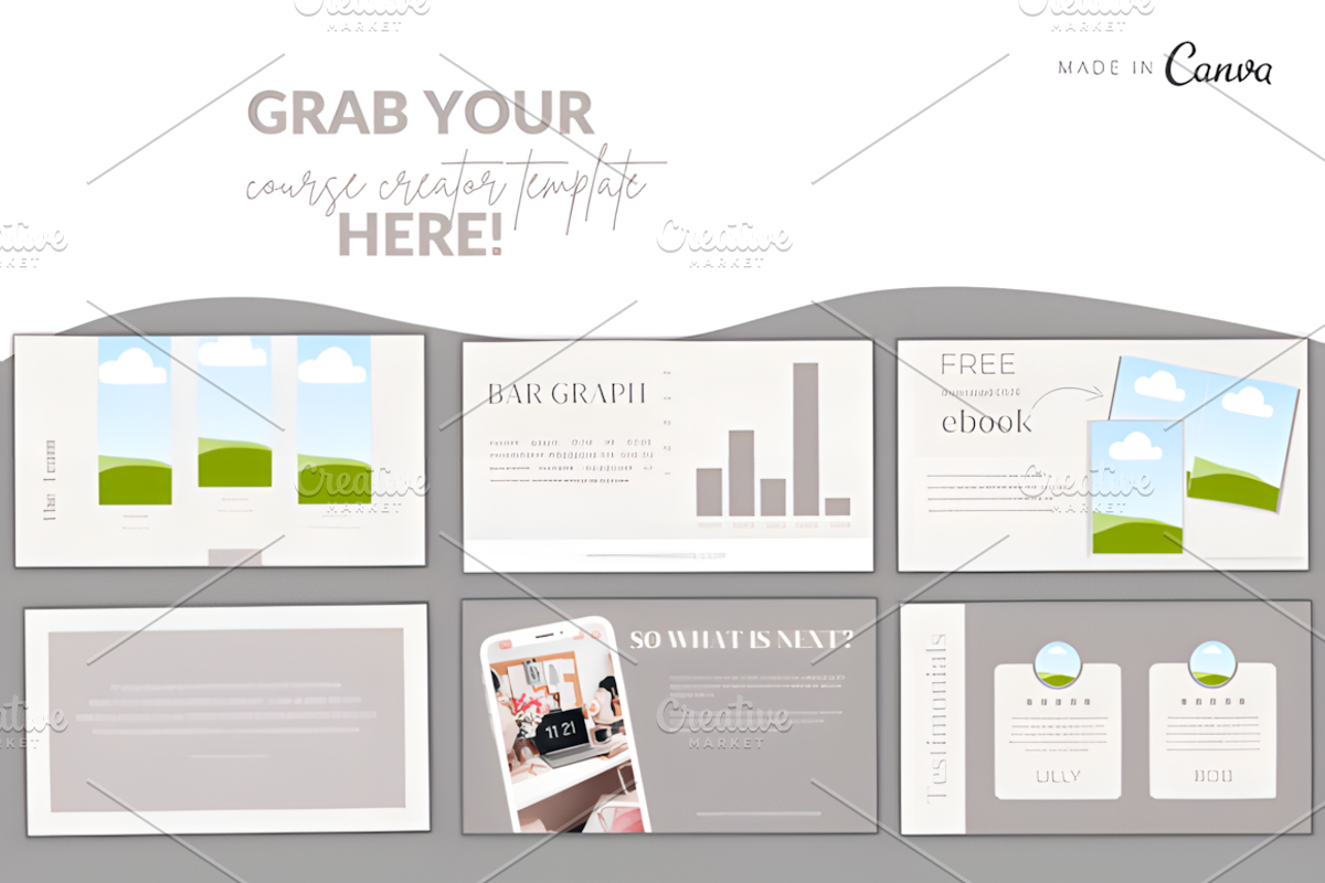 70 Page Webinar & Slide Deck Templat, a Presentation Template by Ink Gallery (Photo 5 of 7)