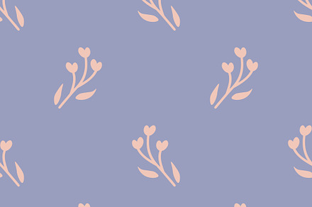 Seamless pink flowers