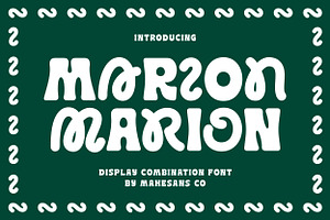 Marion - Display Combination Font, a Sans Serif Font by Mahesans Co