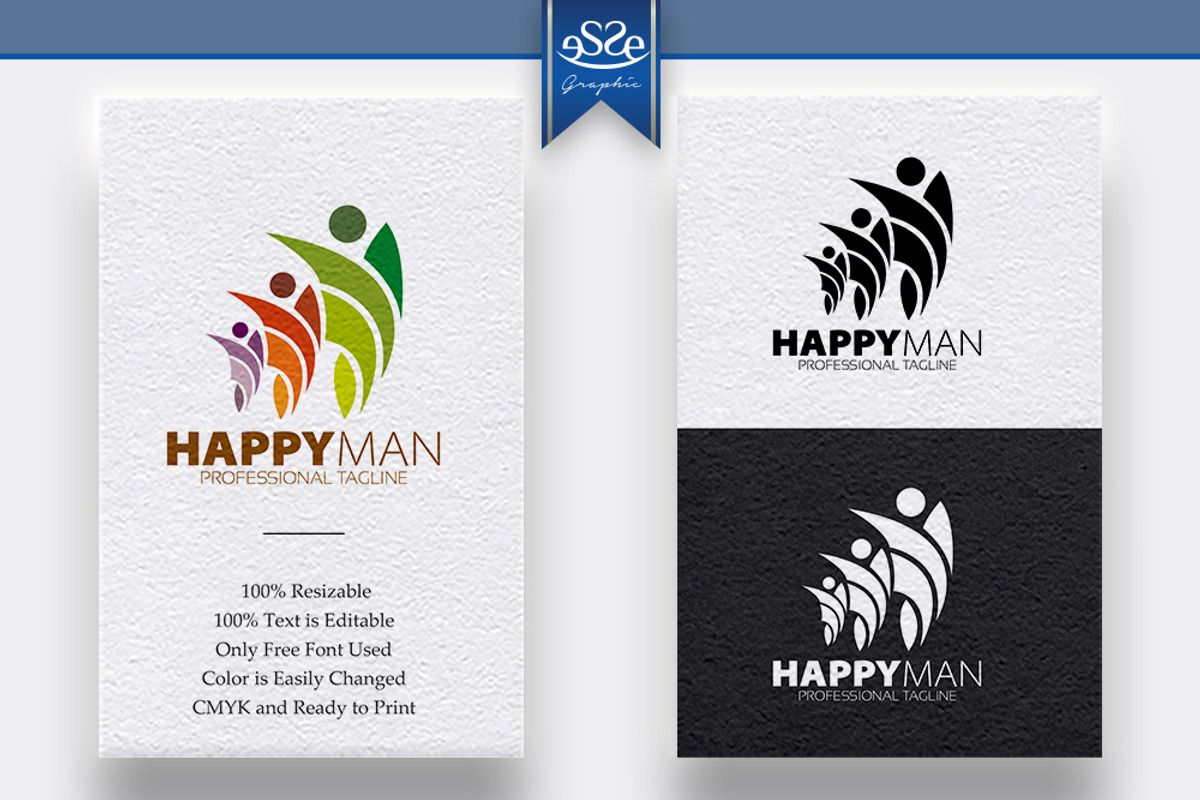 Happy Logo, a Branding & Logo Template by essegraphic