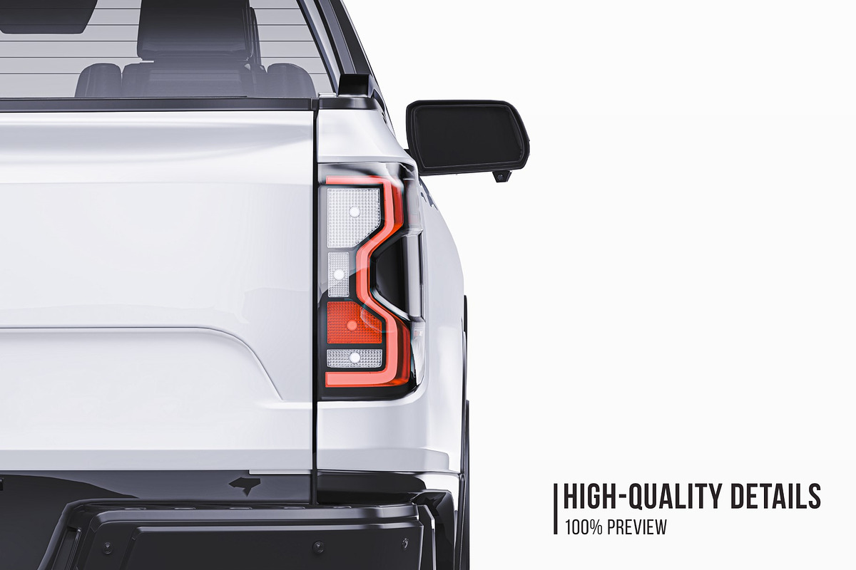 Super Cab 4x4 Pickup Wrap Mockup Set, a Product Mockup by Halal Graphic Studio (Photo 3 of 15)