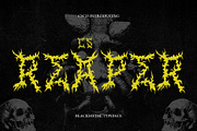 CS Reaper – Black Metal Font, a Blackletter Font by Craft Supply Co. (Thumbnail 1 of 8)