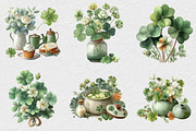 Watercolor St Patrick’s Day Clipart, an Illustration by DreamCafeArt (Thumbnail 4 of 6)