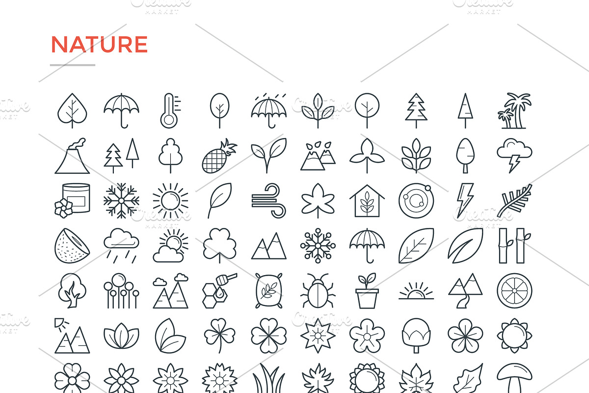 4800 Line Icons Pack, an Outline Icon by Vectors Market (Photo 18 of 20)