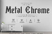 Metal Chrome – Gothic Metal Display, a Slab Serif Font by Wow Magic (Thumbnail 1 of 4)