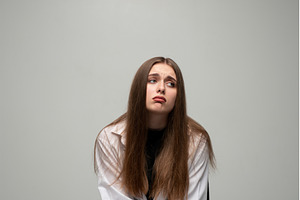 Young woman feeling upset and, a Person Photo by volodymyrshtun13795