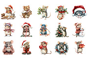 Cute Christmas Rat Sublimation, an Illustration by Designking (Thumbnail 2 of 5)