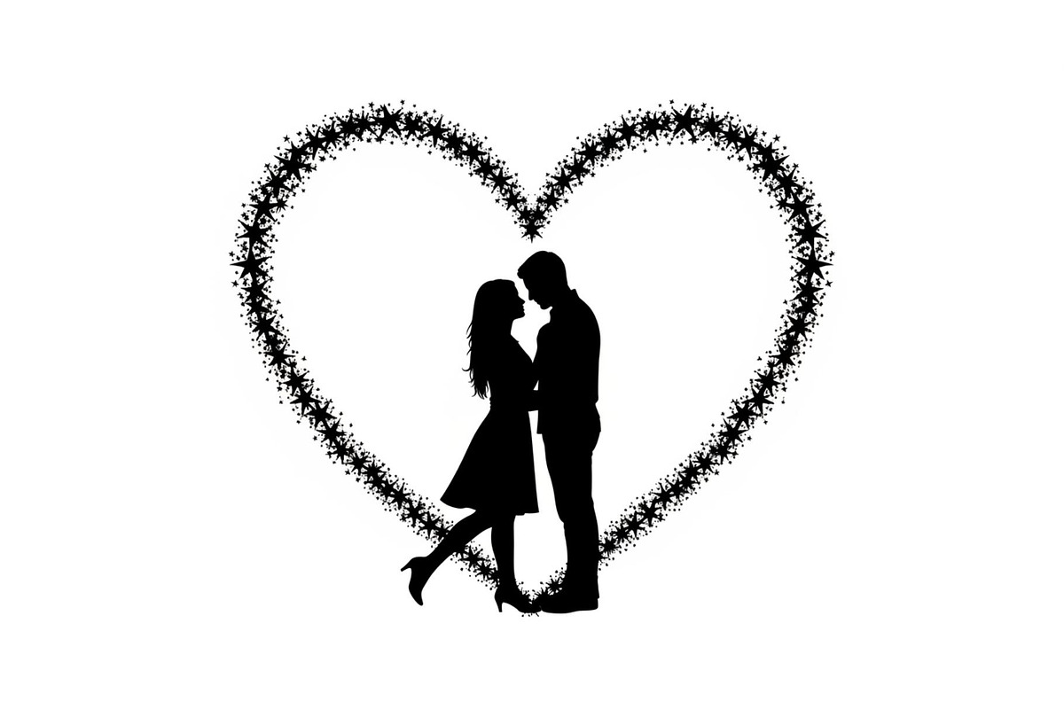 Couple Love Heart Silhouette Bundle, an Illustration by Amazin_art (Photo 9 of 51)