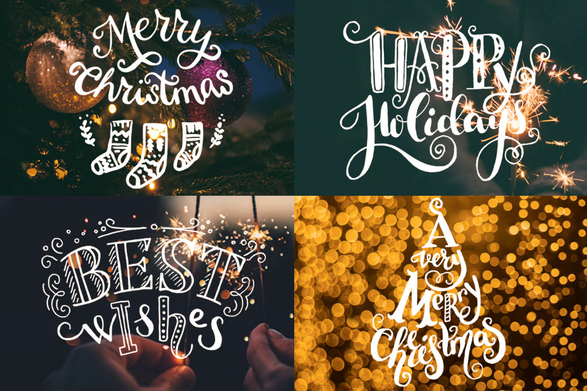 Christmas Helper Lettering & Clipart, a Seasonal Illustration by Sketchetarian (Photo 2 of 11)