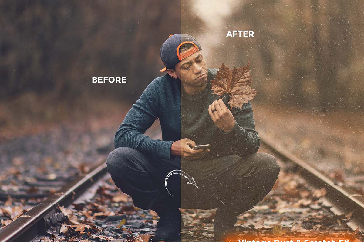 25 Analog FX Photoshop Action Bundle, an Action Add-On by Studio Retouch (Photo 27 of 59)