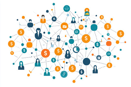 Global Business Network Interconnect, a Background Photo by Pixeness