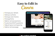 Black Gold Wedding Website Template, a Landing Page Template by Everyday Perfection (Thumbnail 5 of 10)