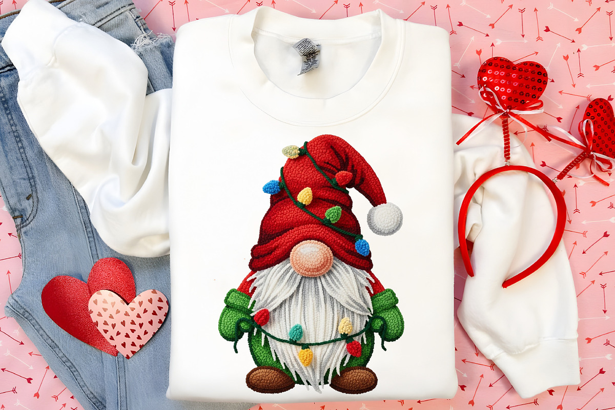 Christmas Gnome Png, Valentine's Day, an Illustration by Canvas Craft (Photo 6 of 7)