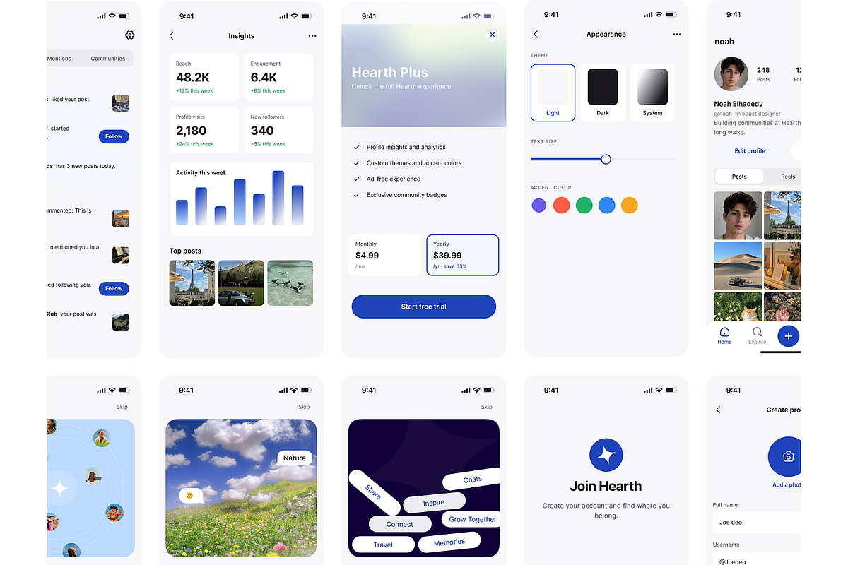 Hearth Social Community App, an App Template by DjectStudio (Photo 5 of 8)
