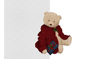 Vintage X-mas Bear clipart, an Animal Illustration by AlenaVlasko stock Market (Thumbnail 3 of 6)