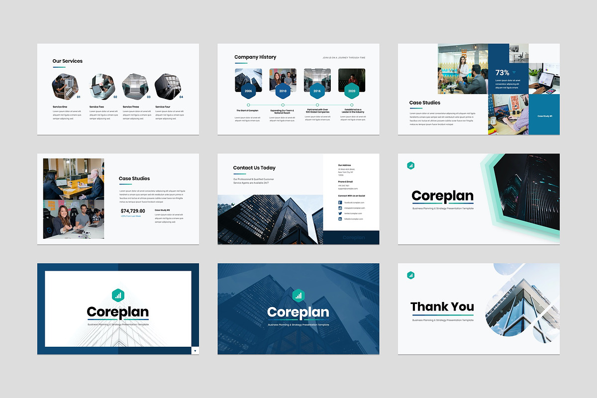 Business Plan Presentation Template, a Presentation Template by Flat Icons (Photo 6 of 6)