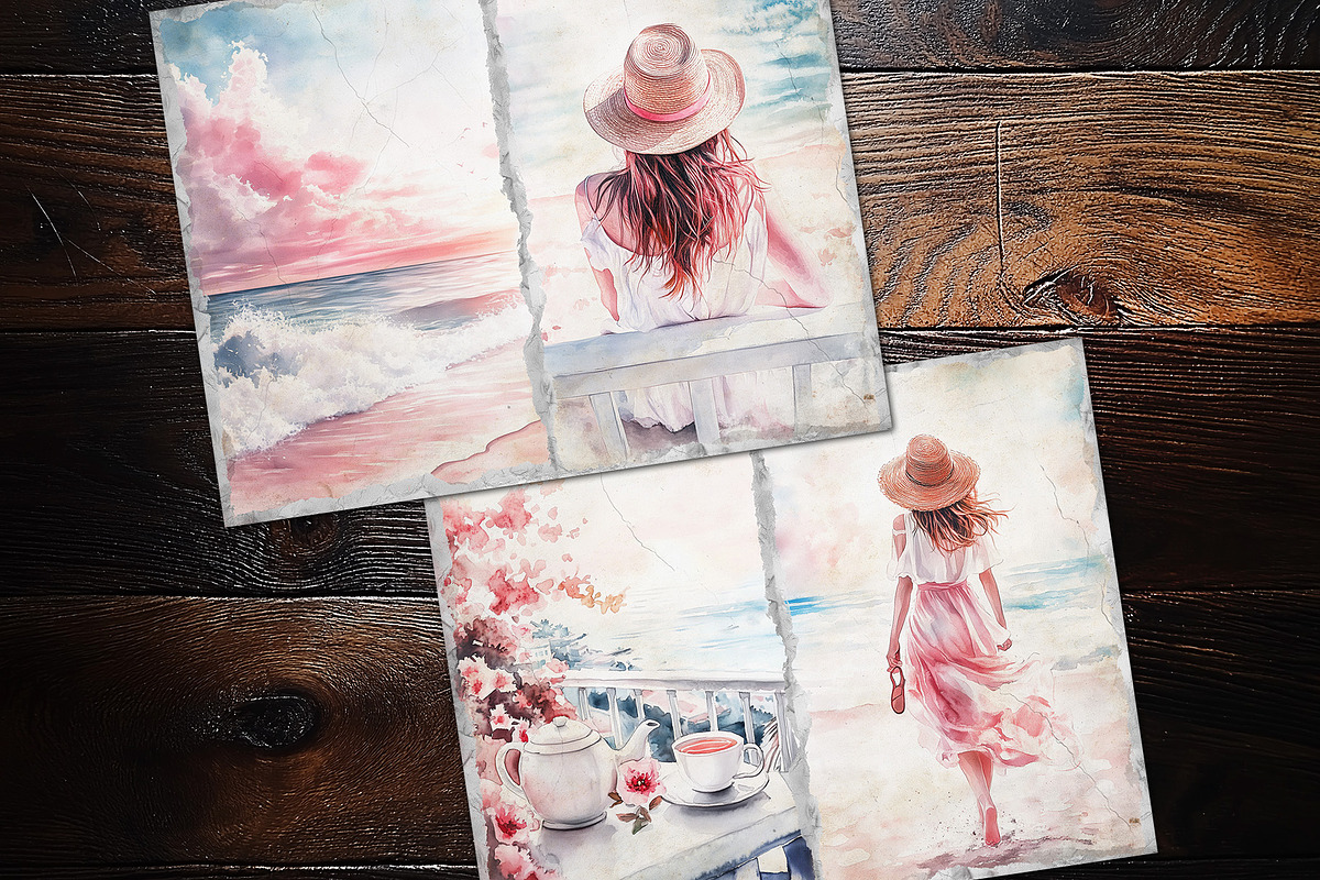 Dreamy Fiminine Travel Junk Journal, a Decorative Illustration by V Design Creator (Photo 6 of 12)