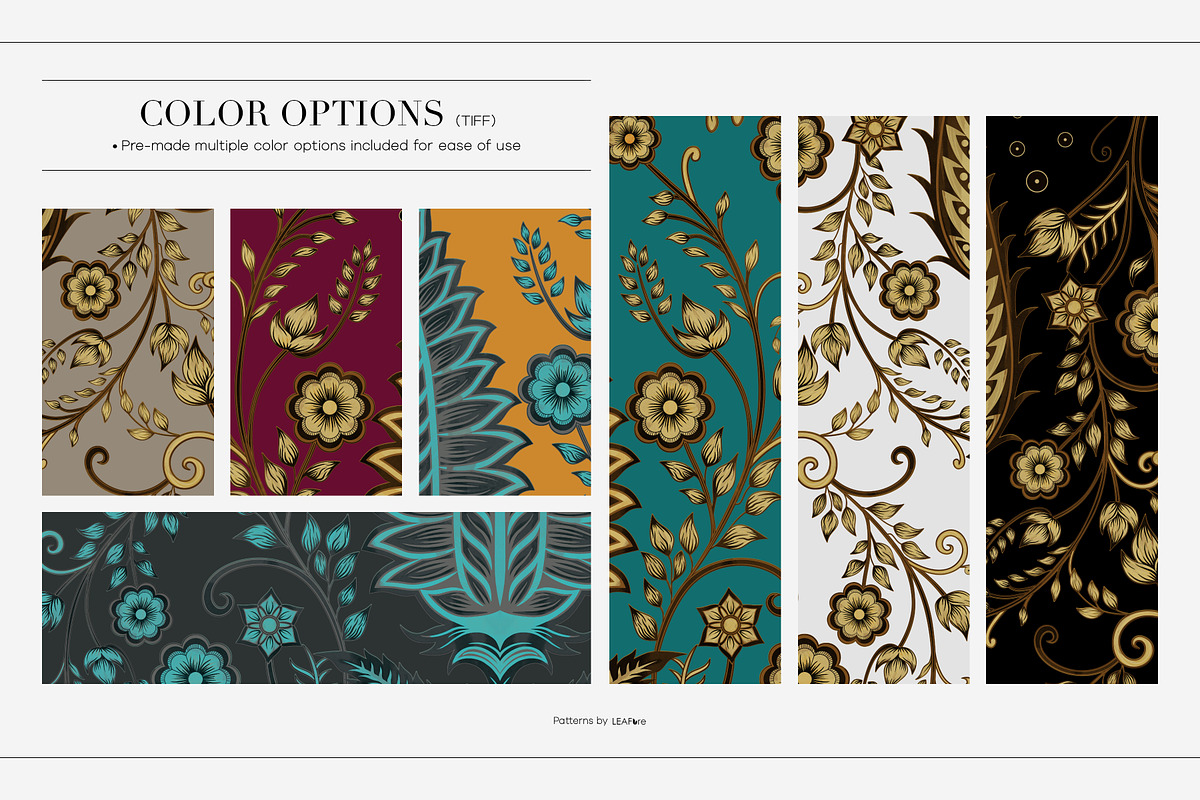 Orsani Traditional Prints And Motifs, a Pattern Graphic by LEAFure (Photo 2 of 10)