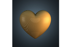 Wooden Heart Shape