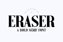 ERASER Modern Bold Serif Font