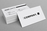Clean Business Card Design Template, a Business Card Template by MightyDesign (Thumbnail 1 of 6)