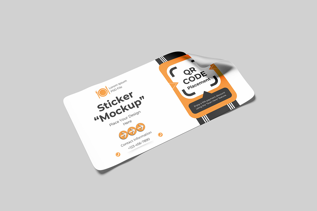 Sticker Mockup, a Product Mockup by bimockup (Photo 2 of 6)