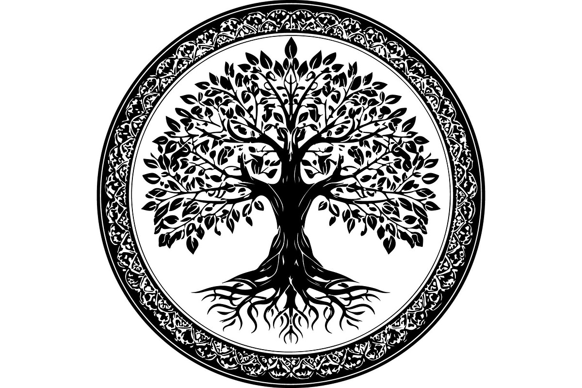 Tree of Life Circle SVG Bundle, an Object Graphic by jahid234 (Photo 10 of 13)