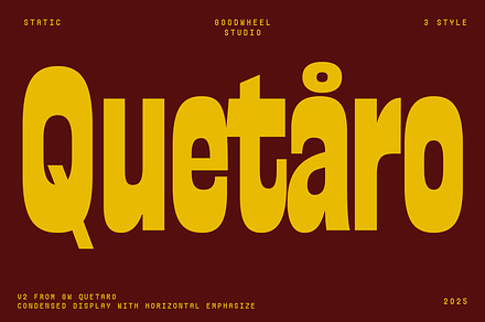 GW Quetaro Pro, a Font by GoodwheelStudio