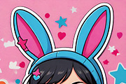 Kawaii Girl Stickers & Illustrations, an Illustration by ETARA by Mea Hau (Thumbnail 12 of 16)