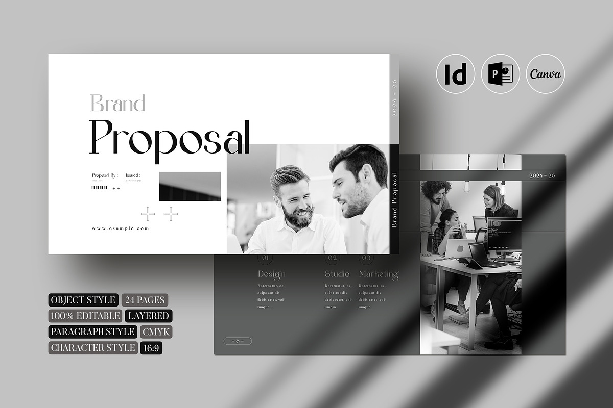 Brand Proposal Template, a Presentation Template by White Graphic (Photo 1 of 8)