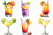 Summer Cocktail Sublimation Clipart, an Illustration by Black Bird Studio (Thumbnail 5 of 5)